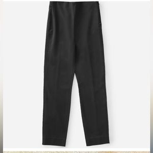 EVERLANE • NWT THE SIDE ZIP WORK PANT IN BLACK.